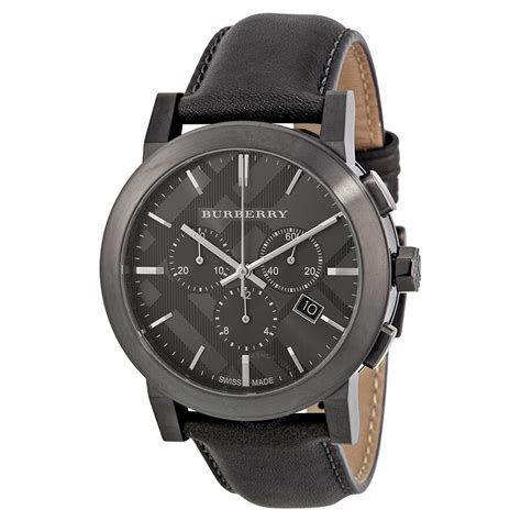 bu9364 burberry watch|Burberry Chronograph Dark Grey Dial Dark Grey Leather Men's Watch BU9364.